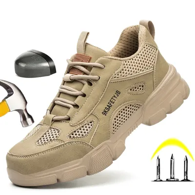 Chaussures de sécurité unisexes pour hommes et femmes baskets de travail bottes de sécurité à
