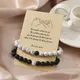 Bracelet de fête unisexe perles géométriques réglables bijoux rétro cadeaux chics