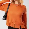 Women Vintage Cropped Sweaters Fall Winter Clothes 2022 2023 Knitwears y2k Korean Pullover Long