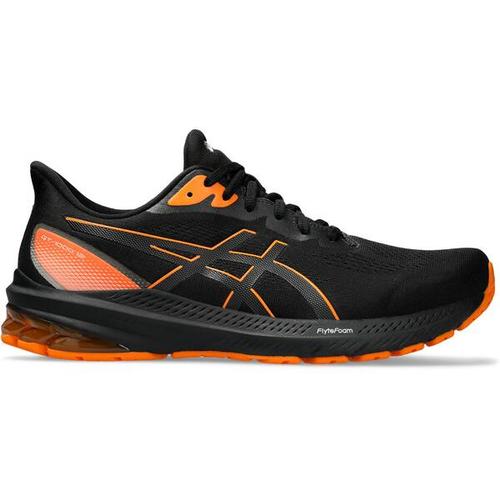 ASICS Herren Laufschuhe GT-1000 12 GTX, Größe 46 in BLACK/BRIGHT ORANGE