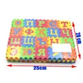 Mini tapis alphabet russe en OligFoam lettres et chiffres polymère doux pour bébé puzzle 3D