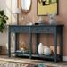 60.8" Modern Exquisite Sideboard with 4 Cabinets & 3 Adjustable Shelves, Mirrored Console Table for Living Room or Dining Room