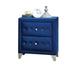 Nightstand, Blue Velvet