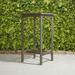 Distressed Grey Washed Bar Table Outdoor Patio Weather Resistant Coffee Table Acacia Hardwood Square Bar Table