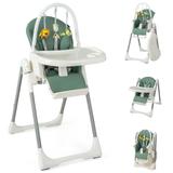 Babyjoy Foldable High Chair Baby Feeding Chair with 7 Adjustable - See Details