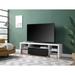 Modern Minimalist Style 79" TV Stand with 3 Open Compartments, 1 Storage Drawer & 1 Door Storage, Media Console, TV Cabinet