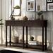Classic Rustic Console Table Easy Assembly with 2 Storage Drawers & a Bottom Shelf, Sofa Table for Living Room, Entryway