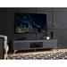 Modern Style 71" TV Stand with 1 Open Compartment, 2 Storage Drawers & LED Touch Light, Media Console, Solid Wood TV Cabinet