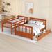 Bunk Bed, Twin Over Full Bunk Bed, w/Ladders & 2 Storage Drawers