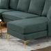 Convertible Sectional Sofa U-Shaped Sofa Couch 4 Seat Sofa w/ Chaises
