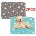 2Pack Absorbent Dog Pee Mat Breathable Diaper Pad Travel Portable Puppy Cushion Waterproof Washable Dog Cat Seat Cover Pet Supplies(Green&Gray)
