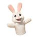 Kripyery 35cm Animal Hand Puppet PP Cotton Filling Soft Lovely Bunny Doll Plushies Parent-child Interaction Educational Toys Rabbit Plush Toy Pretend Telling Story Doll Toy Children Gift