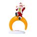 NUOLUX Electric Dancing Singing Musical Santa with Moon Battery Operated Toy Christmas Ornament for Decoration Home Party