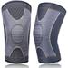 Copper Knee Braces for Knee Pain Women & Men - 2 Pack Knee Brace Compression Sleeve Best knee Support - Golden