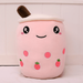 9.45 Inch Milk Tea Cup Plush Toys Cute Milk Tea Cup Throw Pillows Home Decoration Milk Tea Cup Plush Toys Children s Plush Toys Birthday Gifts for Boys and Girls Home Decoration Etc. (Pink )