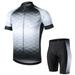 Lixada Men Cycling Jersey Breathable Short Sleeve Bike Shirt and Padded Shorts MTB Clothing Suit Ride in Style and Comfort