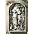 13 Outdoor Garden Figures Saint St. Francis Plaque Statue Milagros Avalon Gallery Collection