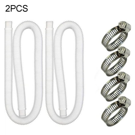 RANMEI Pool Hose Leakproof Flexible Above Ground-Pool Pump Replacement-Hose With Clips
