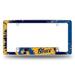 St Louis NHL Blues Chrome Metal License Plate Frame with Tie Dye Design