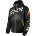 FXR Mens Boost FX 2-in-1 Snowmobile Jacket F.A.S.T 3.0 HydrX Black Hi-Vis Orange - Medium 240026-6530-10