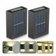 New Outdoor Solar LED Deck Lights Path Garden Patio Pathway Stairs Step Fence Lamp Warm White 10 Pack