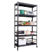 CoSoTower 63 H Storage Shelves - Heavy Duty Metal Shelving Unit Adjustable 5-Tier Pantry Shelves with Wheels Load 1750Lbs Kitchen Shelf Garage Storage