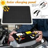 YANSION 20W Solar Panel 12 Volt Solar Battery Trickle Charger Maintainer Waterproof Solar Panel Kit 20 Watt Solar Panel for RV Boat Car Motorcycle Snowmobile Vehicle