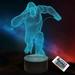 YSTIAN Animal Gorilla Tag Gifts for Monkey Lovers 3D Illusion Night Light Touch Lamp Creative RGB Led Christmas Birthday Decorations Gifts for Boys and Girls Party Decor 16 Colors