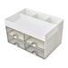 Multifunctional Desk Organizer Desk Organizer with 4 Drawers Desk Organizer Drawers White