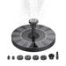 1W Solar Fountain Pump with 6 Nozzles Free Standing Water Pump Fountain for Bird Bath Aquarium Pool Fish Tank Garden Samll Pond