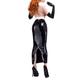 XS-7XL PVC Leather Pencil Skirt for Women Zip High Waist PU Latex Leather Long Skirts Tight Clothes,Black,S