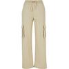 Stoffhose URBAN CLASSICS "Urban Classics Damen Ladies Vicose Straight Leg Cargo Pants", Damen, Gr. 3XL, US-Größen, grau (concrete), 68% Viskose, 32% Polyester, unifarben, loose fit, Hosen