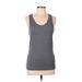 Work Out Active Tank Top: Gray Activewear - Women's Size Medium