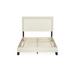Winston Porter Carlester Upholstered Low Profile Platform Bed Linen in White/Brown | Full | Wayfair C3C556D1FCB14C2C9377F9C8150C8B07