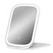 Wrought Studio™ Exzander Lucent Lighted LED Tri Tone Travel Makeup Mirror Flip Cover Tablet Design Foldable Mirror w/ Stand in White | Wayfair