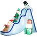 The Holiday Aisle® Jaanar Elf & Gingerbread Man on Ski Slope Inflatable | 86.5 H x 86.5 W x 43.25 D in | Wayfair C46B87E3A93C432BBDDCC95FA1B33494