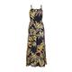 O'NEILL Damen Quorra Maxi Dress Lässiges Kleid, 39033 Black Tropical Flower, L-XL