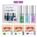 SDJMa 3 Pcs Lip Glow Oil Set Moisturizing Lip Gloss Lip Care Oil Plumping Lip Oil Tinted Lip Balm Suitable for Dry and Chapped Lips(Aloe & Mint & Lavender)