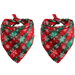 2 Pack Christmas Dog Bandana Holiday Cat Bandana Buffalo Plaid Flannel Bibs Scarfs for Dogs Cats shape1