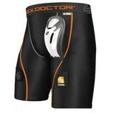 Shock Doctor BOY S Core Hockey COMPRESSION SHORTS - BioFlex Cup Sock Tabs (YXS)