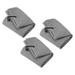Uxcell 12 x12 Golf Towels Tri Fold Waffle Pattern Towels Soft Fiber with D Clip Grey 3 Pack