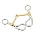 HElectQRIN 125mm Stainless Steel Horse Mouth Bit Horse Mouth Riding Snaffle Bit With Copper Joint For Training Equestrian Equipment Horse Riding Bit Horse Mouth Bit