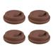 4pcs Silicone Coffee Mug Lids Reusable Travel Cup Covers Dustproof Coffee Cup Lid (Coffee)