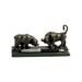 Wall Street -Bronze Sculpture Bull and Bear -Double