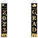 Wiueurtly Winter Garland with Timer Winter Fireplace Garland 2023 Graduation Banners Hanging Flags Porch Sign Class Of 2023 & Congrats Grad Banner 2023 Graduation Decorations Party Supplies