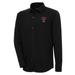 Men's Antigua Black Texas Tech Red Raiders Steamer Button-Up Shacket