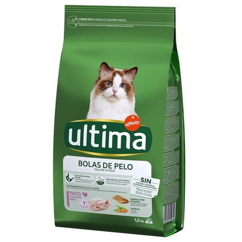 4,5kg(3x1,5kg) Ultima Cat Hairball - Truthahn & Reis Katzenfutter trocken