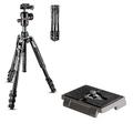 Manfrotto Befree Advanced Foto-Reisestativ-Kit, Klappverschluss, Aluminium, Kugelkopf und 200PL Schnellwechselplatte 1/4 Zoll, tragbar und kompakt für DSLR- und spiegellose Kameras, Kamerazubehör