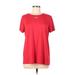 Under Armour Active T-Shirt: Red Solid Activewear - Women's Size Large