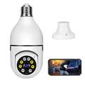 Hokuto Optiguard Light Bulb Security Camera, Optigard Camera Light Bulb, 3MP Full-Color Day and Night, 360° Security Cameras with Motion Auto Tracking/Siren Alarm/Two-way Audio/Remote Viewing